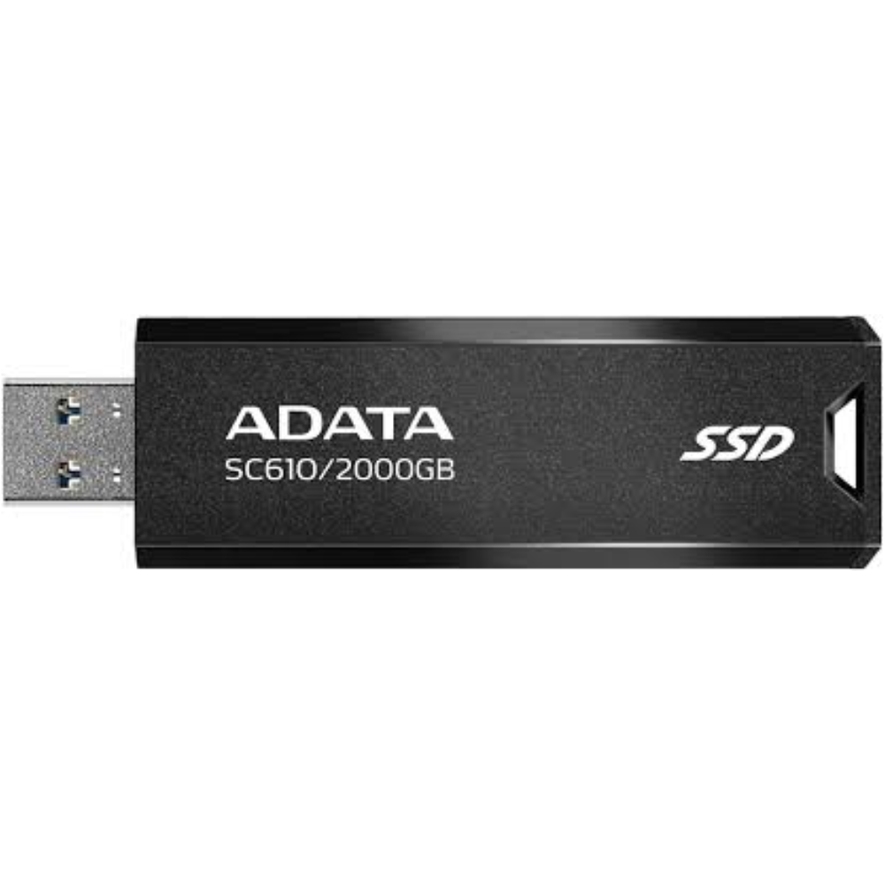 SSD EXTERNO USB MINI SC610 ADATA 2000GB NEGRO
