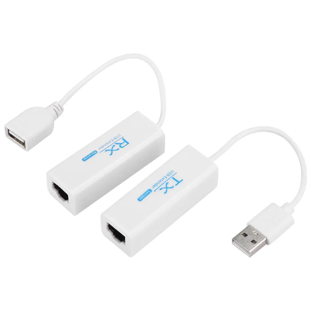EXTENDER USB 200 METROS POR CABLE DE RED MOD-DUE-200