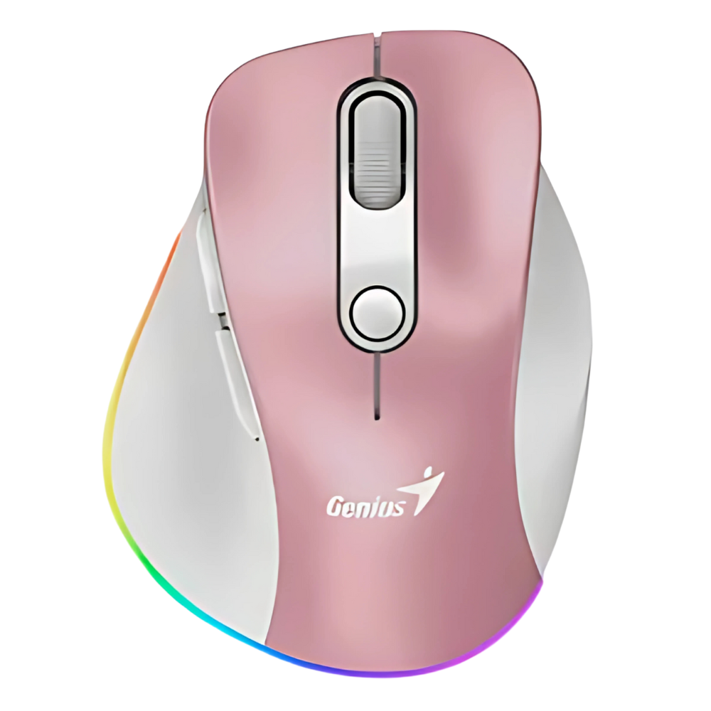 MOUSE ERGONOMICO GENIUS 9000S PRO INALAMBRICO ROSADO