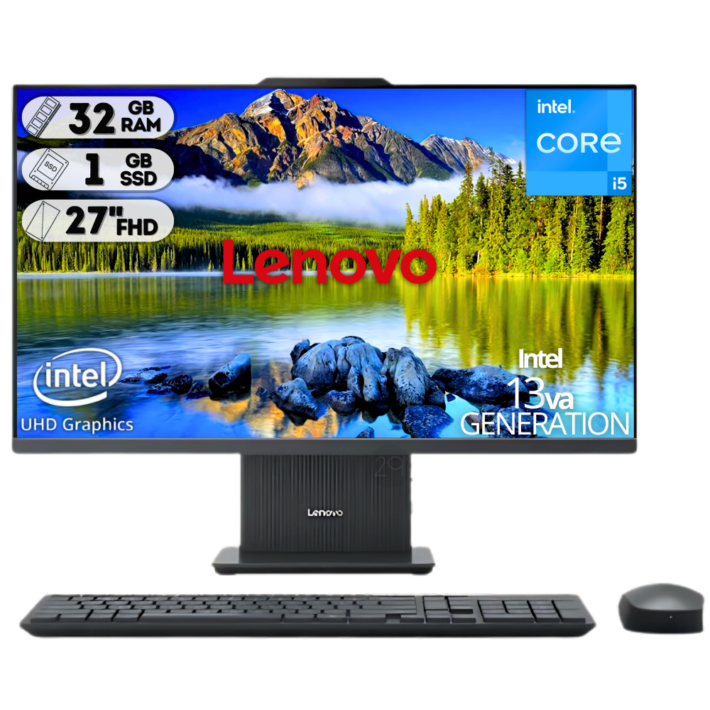 TODO EN UNO LENOVO IC 27IRH9 / INTEL CORE I5-13420H / SSD 1000GB / DDR5 32GB / 27" FHD / GRIS
