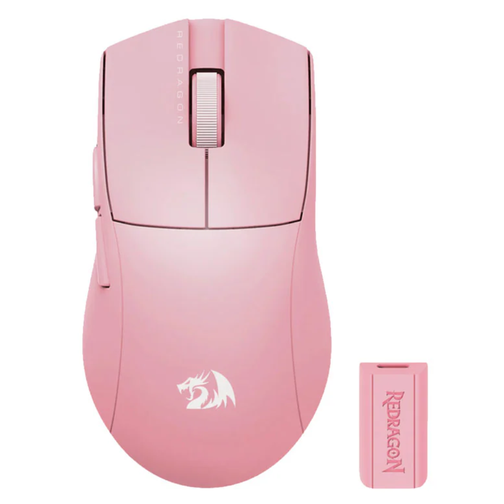 MOUSE GAMER REDRAGON KING PRO 4K M916 PRO ROSADO