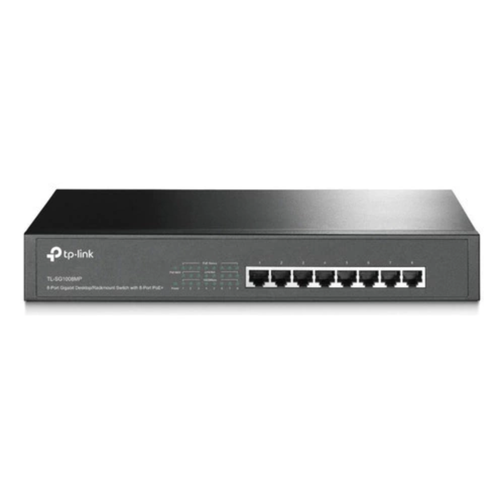 SWITCH TP-LINK TL-SG1008MP 8 PUERTOS GIGABIT POE + PARA ESCRITORIO / MONTAJE EN RACK