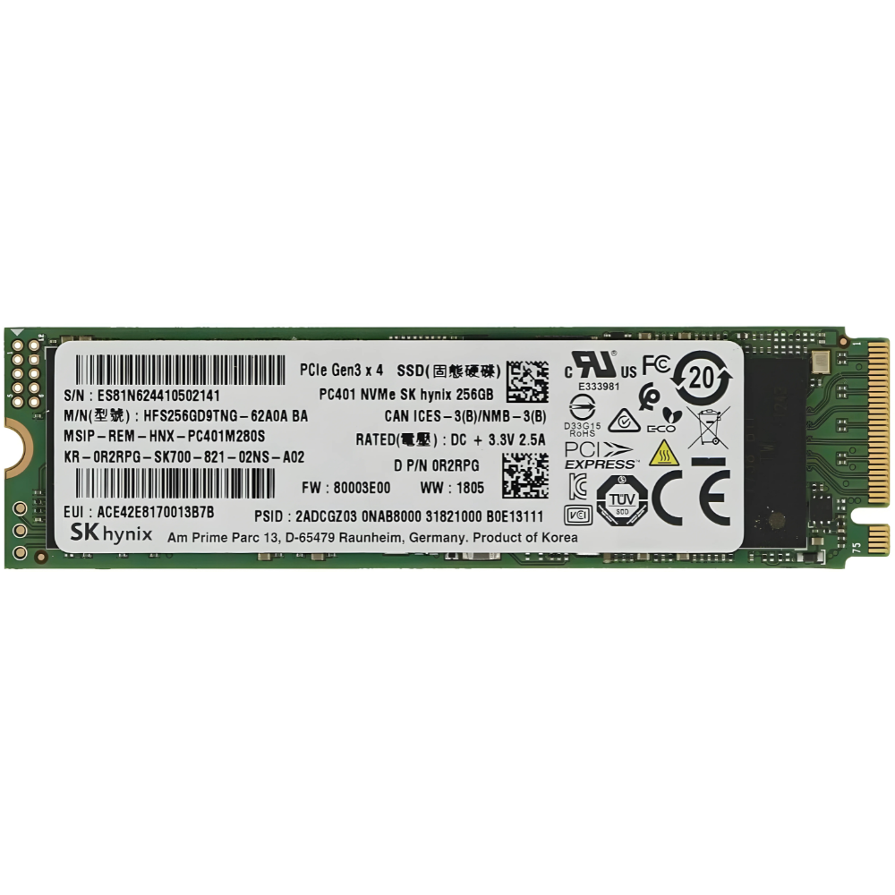 ENSAMBLE SSD M.2 NVME 256GB HYNIX