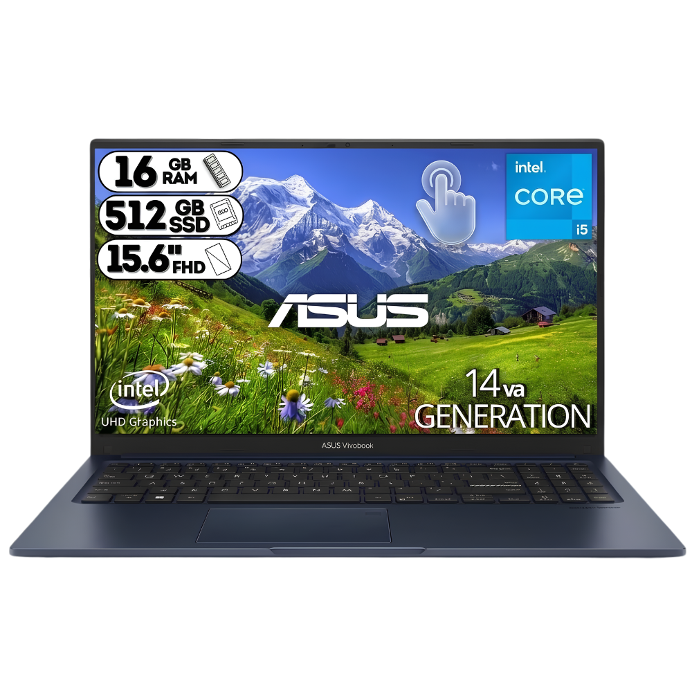 PORTATIL ASUS X1504VA-E84556 INTEL CORE I5 120U/ RAM DDR5 16GB/ SSD M.2 512GB/ 15.6" FHD AZUL CLARO