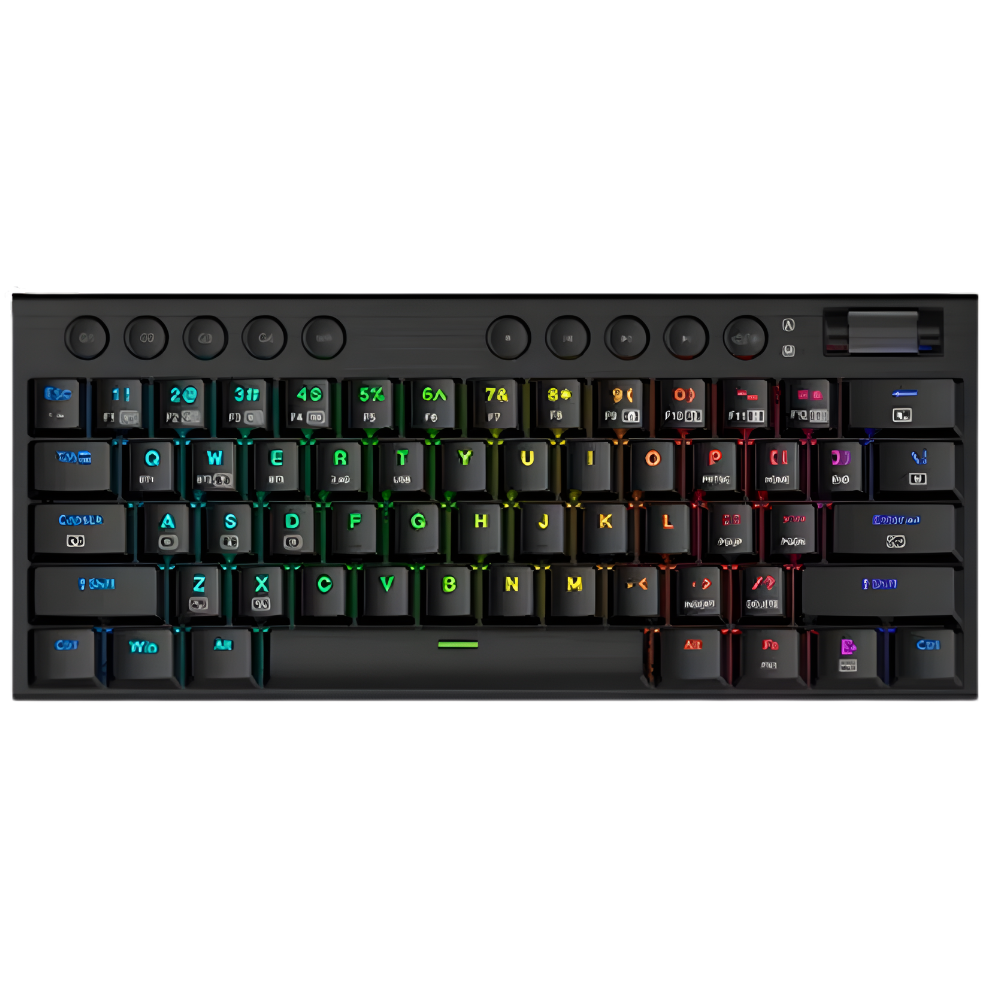 TECLADO REDRAGON HORUS MINI K632 SWITCH ROJO EN INGLES NEGRO